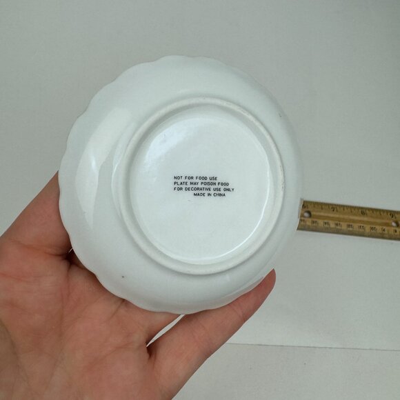 Vtg Mini 3.5 inch Diameter Decorative Souvenir Plate Plymouth Massachusetts MA - Picture 7 of 10